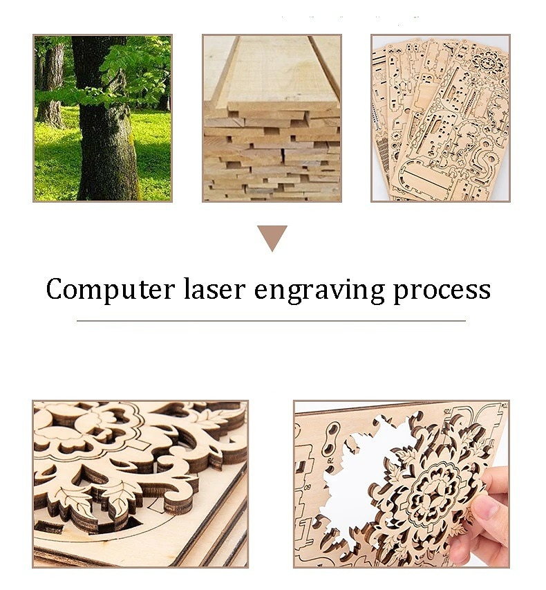 nőnapi ajándékok 3d fa puzzle antik ékszerdoboz zenedoboz készlet barkácsolás otthoni dekoráció lézerrel vágott mechanikus modell anyák napi lenyűgöző ajándékok felnőtteknek anyák napi ajándékok 2025 - $61.99 –P4