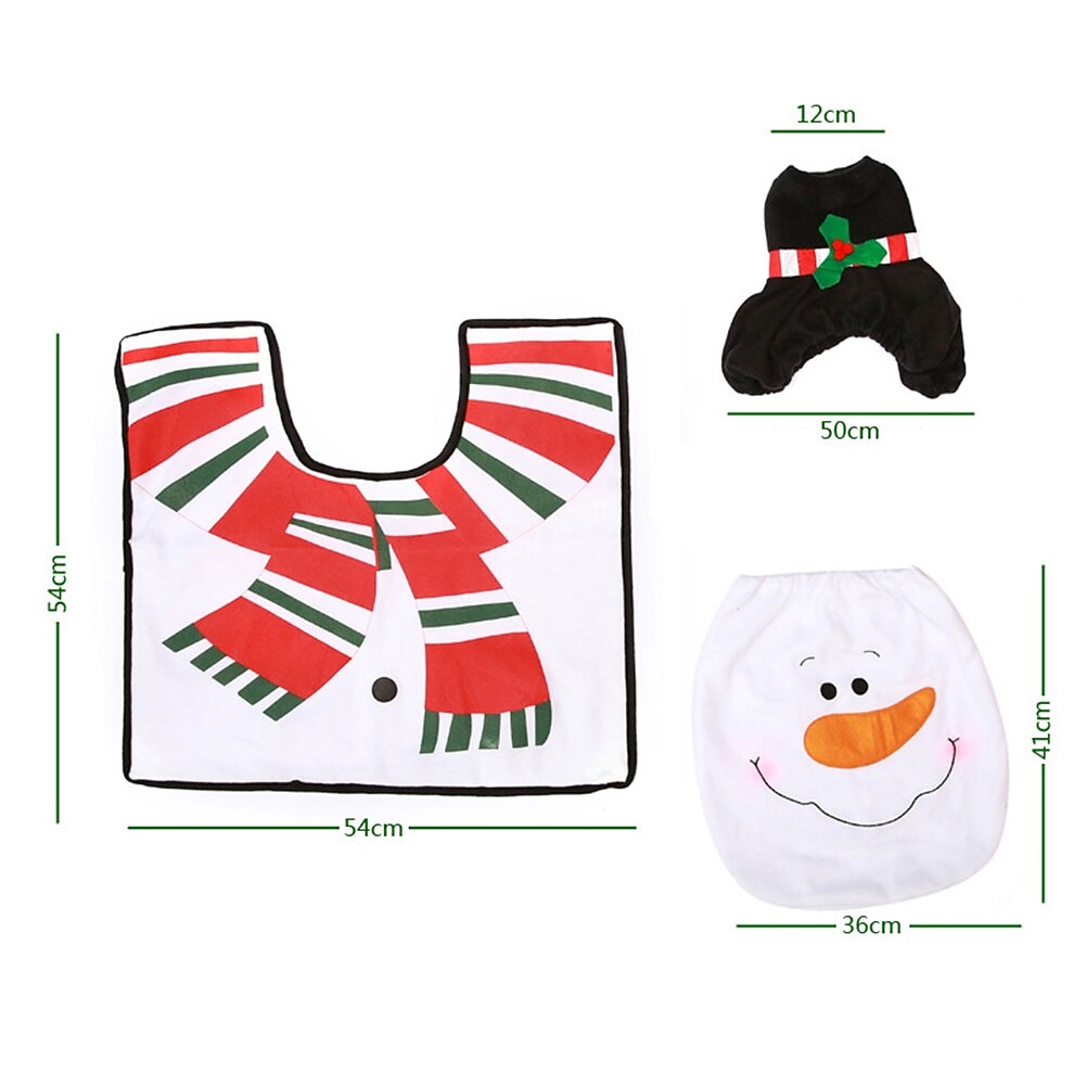 Set Da Bagno Di Babbo Natale Set Di Decorazioni Natalizie - Foto 6