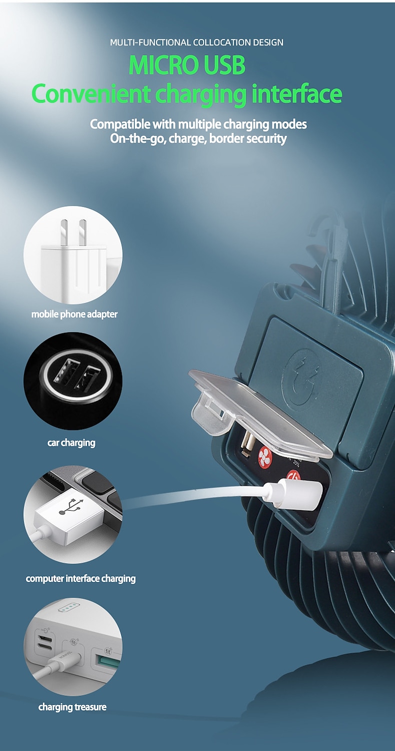 Led camping tent licht outdoor oplaadbare multifunctionele waterdichte ventilator lamp vissen koelventilator lamp draagbare camping licht 3.7v 2025 - $29.99 -P12