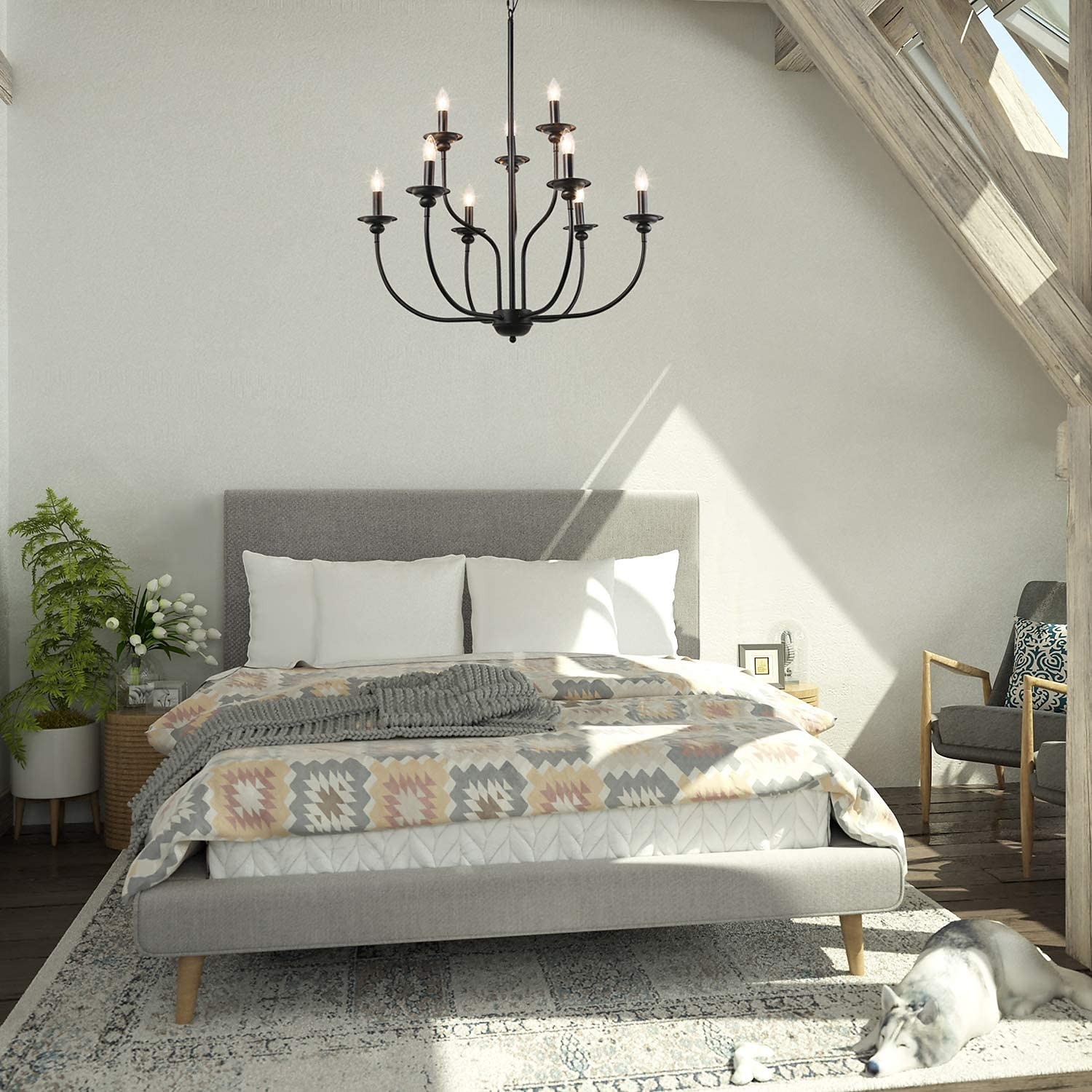 Lampadario singolo design 73 cm metallo mini finiture verniciate tradizionale/classico country 220-240v del 2026 a $139.99 –P4