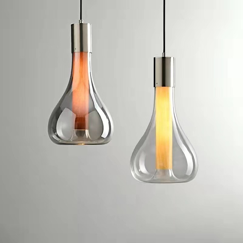 LED Pendant Light Glass 23cm 3000K Adjustable Island Light Modern Glass Chandelier Bedroom Bedside Hotel Restaurant Bar Simple Creative Designer Lighting Fixtures(Bulb Included) 2025 - $279.99 –P4