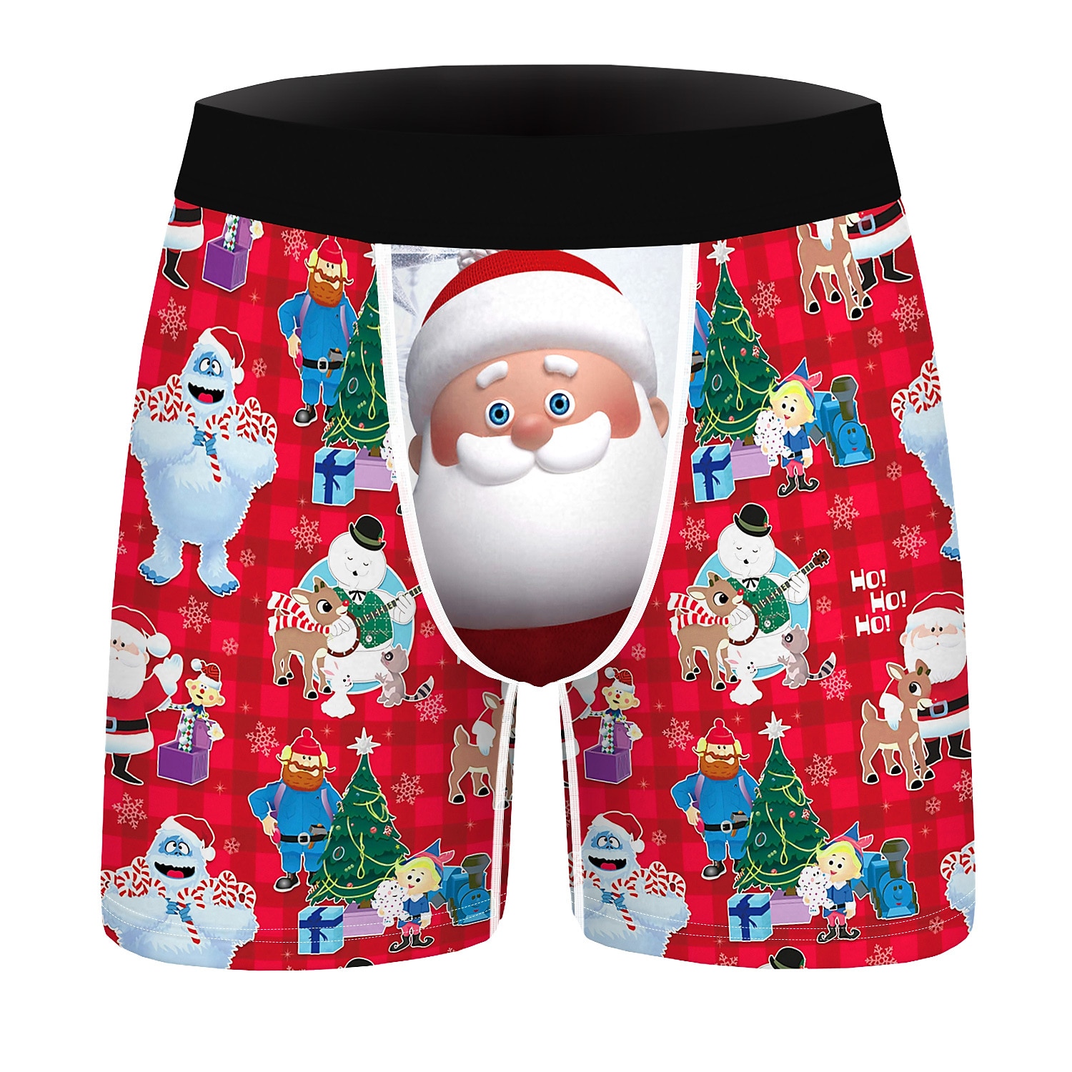 presente de Natal Boxer Curto Roupa Íntima Homens Natal Carnaval Baile de Máscaras Noite de Natal Natal Adulto Festa Natal de 2025 por $6.49 –P1
