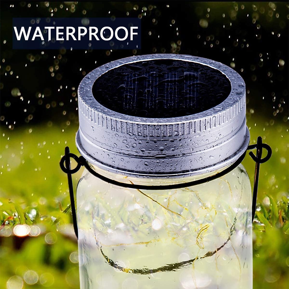 2pcs  Solar Mason Jar Lights 30 LED Fairy Lights Outdoor Waterproof Firefly Lantern Garden Lawn Lights  Wedding Party Holiday Garden Decoration 2026 - $21.99 –P9