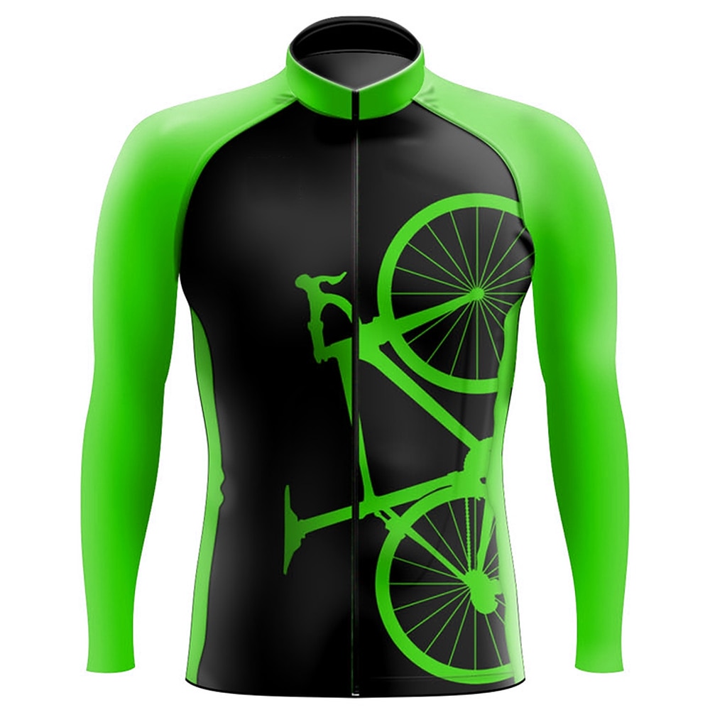 Муж. Велокофты Графика Смешной Длинный рукав Велоспорт Джерси Верхняя часть с 3 задними карманами Горные велосипеды Шоссейные велосипеды 2026 - $34.99 –P7