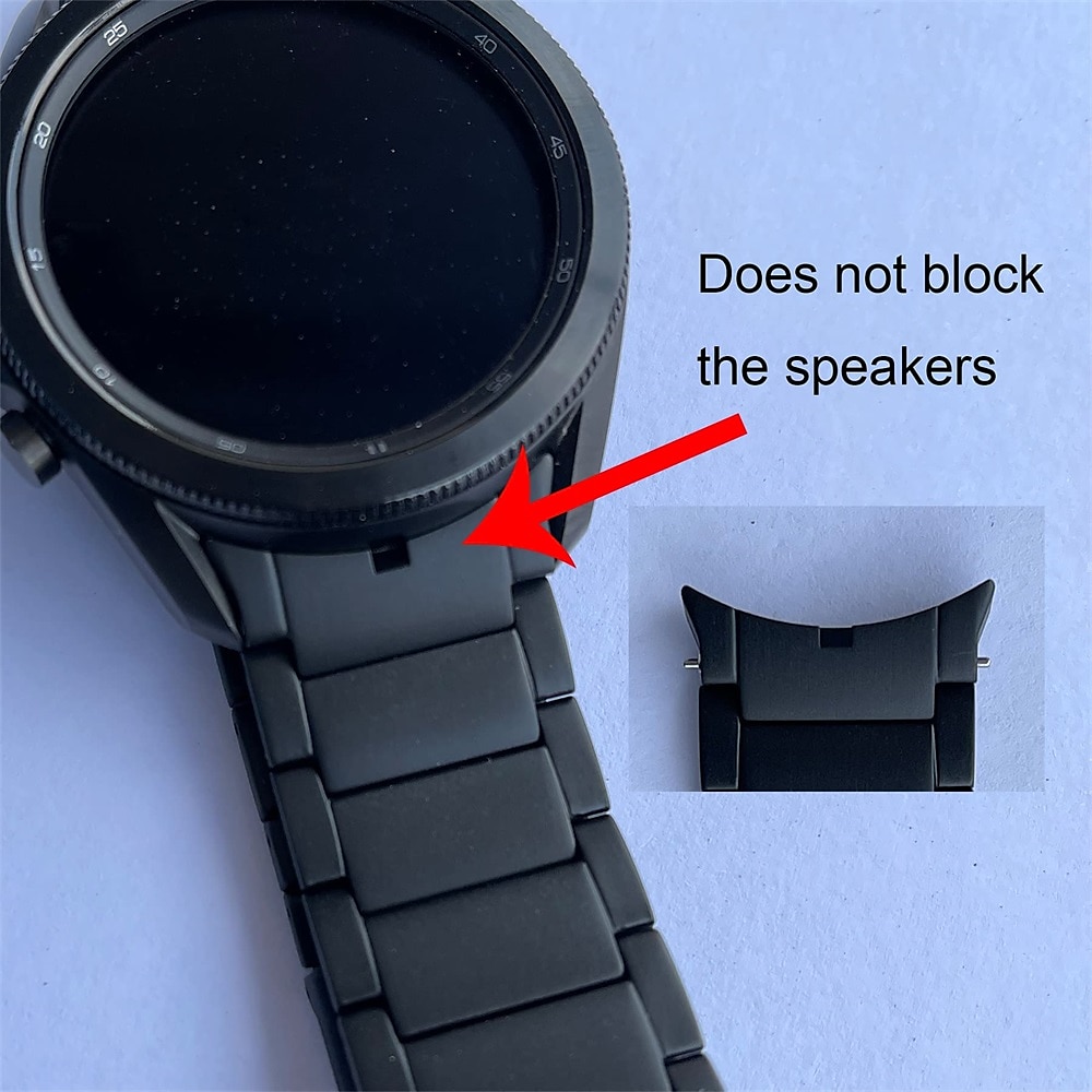 Horlogeband voor Samsung Galaxy Watch 7/6/5/4  40/44mm, Watch 5 Pro 45mm, Watch 6 Classic 43/47mm, Watch 4 Classic 42/46mm Roestvrij staal Vervanging Band Verstelbaar Ademend Schokbestendig Polsbandje 2026 - $23.99 –P5