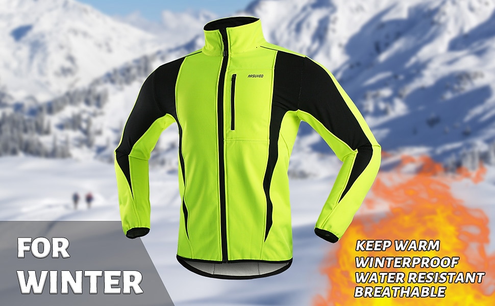 Арсуксо Муж. Велокуртки Ветровка Флисовая жилетка Зима Сохраняет тепло С защитой от ветра Флисовая подкладка Дышащий Велоспорт Жакет Горные велосипеды Шоссейные велосипеды Езда по городу / Эластичная 2025 - $49.99 –P1