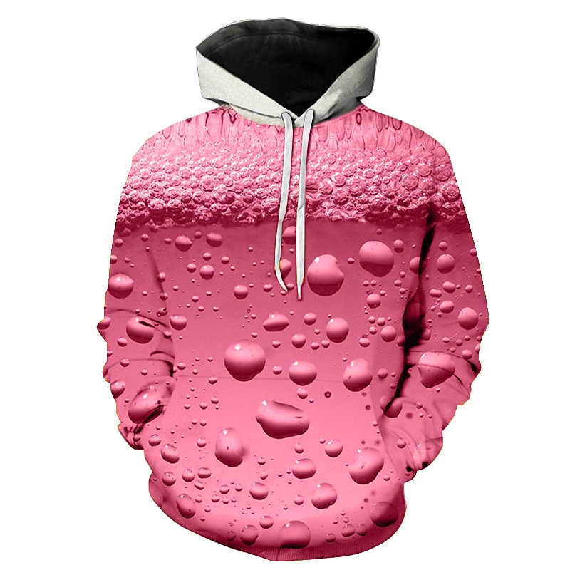 Herren 3D Bier Hoodie Sweatshirt Kapuze Hoodies Pullover Hoodie Sweatshirt Kapuze Langarm Sweatshirt mit Kapuze Mit Kapuze Strassenmode 3D-Druck Party Festtage Bier Festival Gelb Rosa Frühling Sommer 2025 - $29.99 –P7