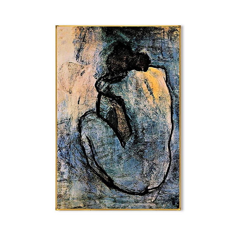 kézzel készített olajfestmény vászon fali művészet dekoráció portré meztelen lány háta lakberendezéshez hengerelt keret nélküli feszítetlen festmény 2026 - $87.99 –P1