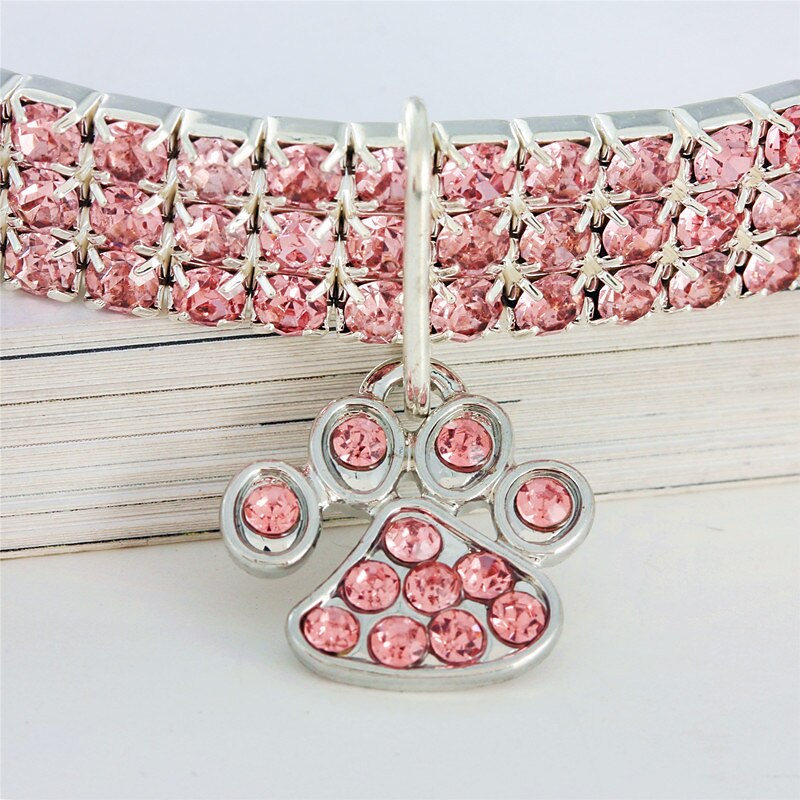 2 Pcs Dog Collars Chain for Small Medium Dogs Iced Out Crystal Stones Tennis Bling Collar Chain for Pet Puppy- Silver 2025 - $16.99 –P4