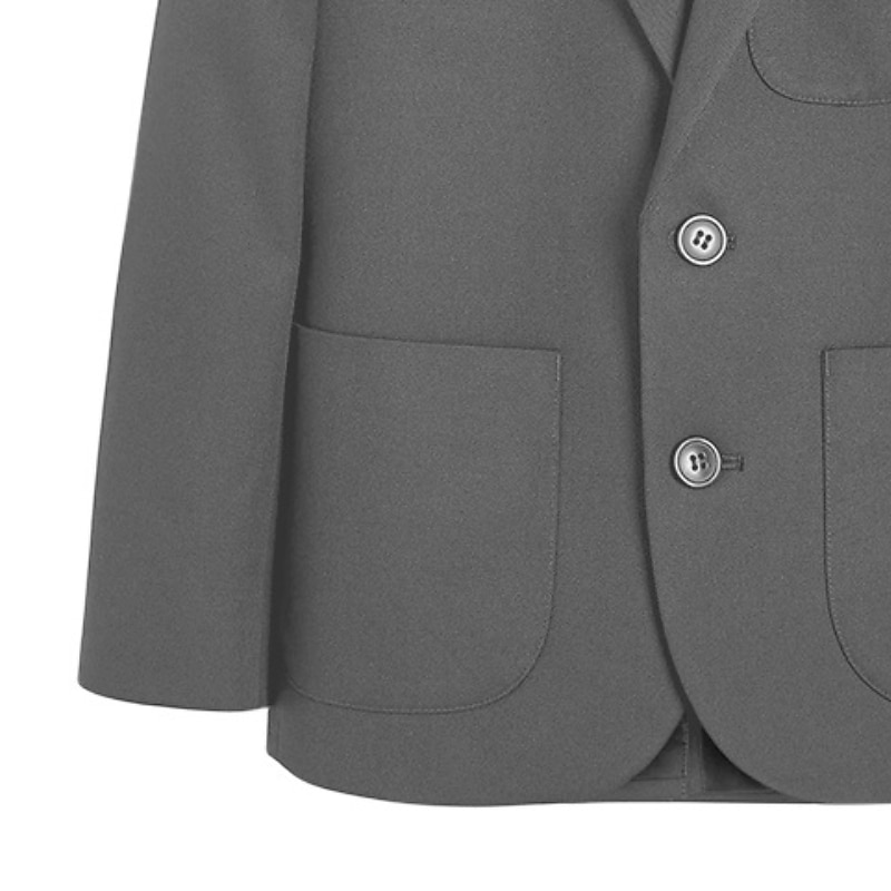 Barn Pojkar Blazer Kappa Ytterkläder Ensfärgat Långärmad Täcka Formell Grundläggande Dagligen Svart Marinblå Grå Vinter Höst 7-13 år 2025 - $32.99 –P1
