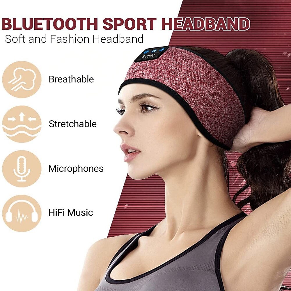 Sleep Headphones Bluetooth Headband Wireless Music Eye Mask Thin Stereo Speakers Mic Handsfree Music Earbuds for Side Sleepers Running Insomnia Travel Yoga Sleeping Band 2025 - $23.99 –P5