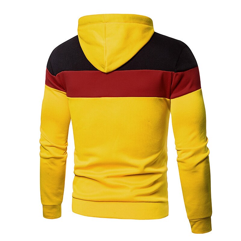 Homens Moletom Full Zip Hoodie Jaqueta Jaqueta de suor Preto Amarelo Vermelho Azul Cinzento Escuro Com Capuz Bloco de cor Trabalho Casual Diário Básico Roupa de rua Casual Primavera & Outono Roupa de 2025 por $16.49 –P6