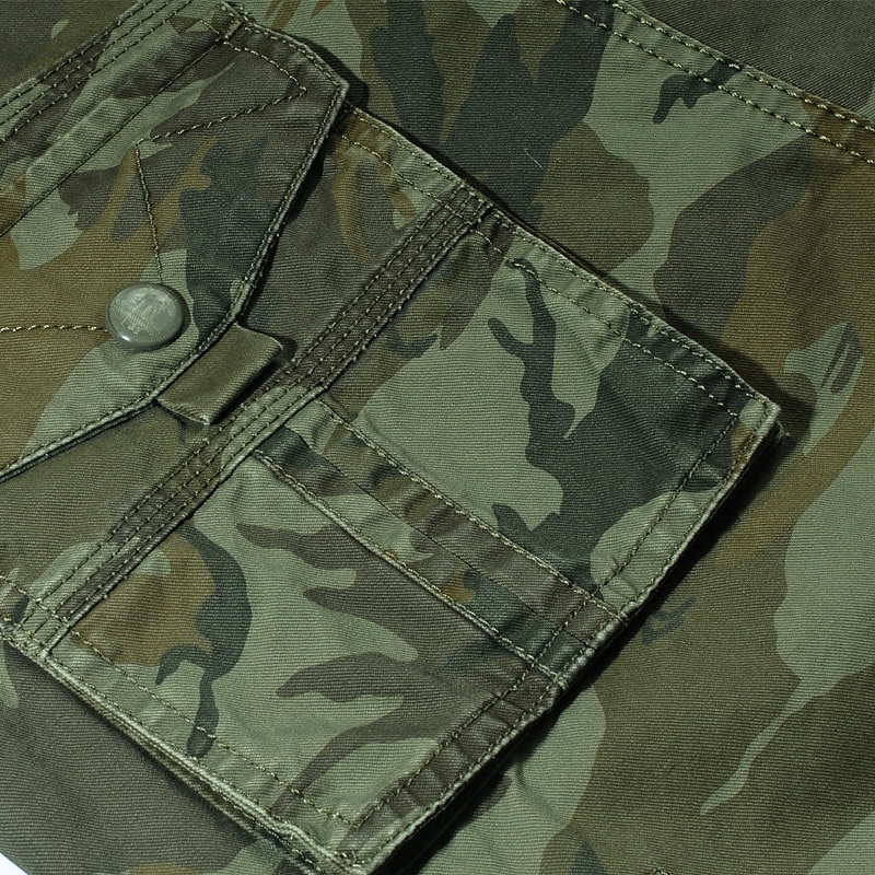 Men's Cargo Shorts Camo Shorts Shorts Hiking Shorts Zipper Multi Pocket Camouflage Daily Holiday Streetwear Stylish ArmyGreen Khaki Inelastic 2025 - $25.99 –P5