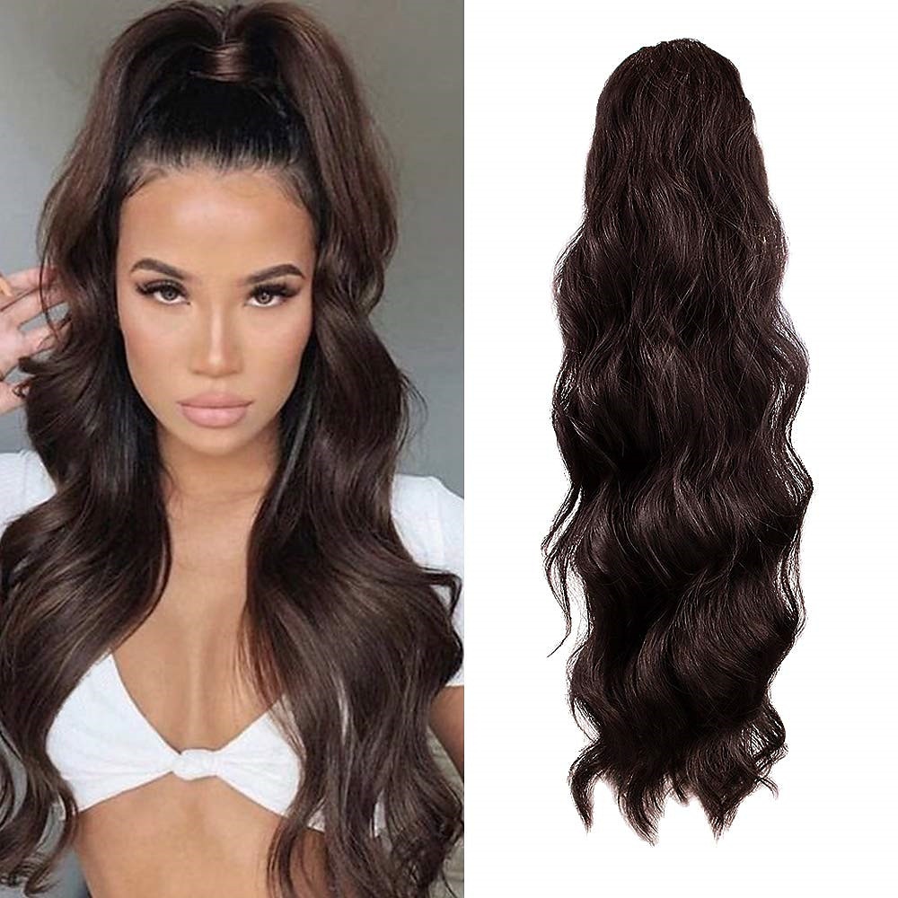 Coletas Clásico / sintético / Garra de oso / clip de mandíbula Pelo sintético Pedazo de cabello La extensión del pelo Rizado Larga Fiesta / Ropa Cotidiana / Fiesta y Noche 2025 - $16.49 –P8