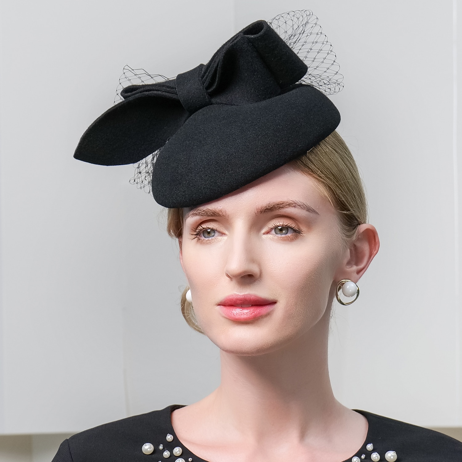 cappelli 100% lana berretto cappello a secchiello moda casual con copricapo in tulle del 2025 a $42.99 –P10