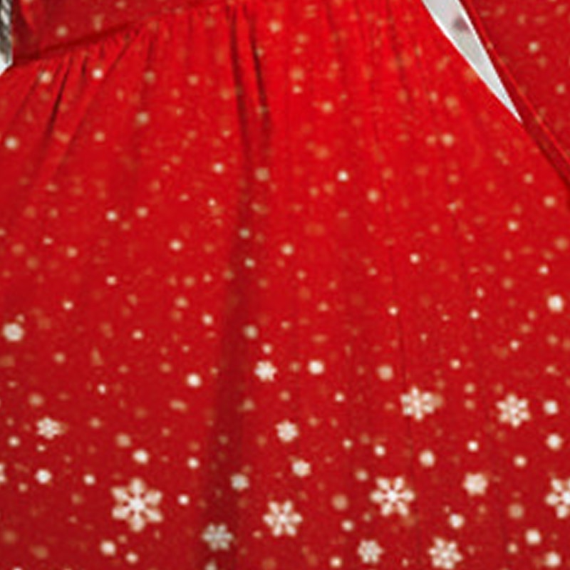 Niños Chica Vestido de Navidad Vestido Vestido de copo de nieve Copo Manga Larga Regalos de Navidad Casual Cuello redondo Adorable Diario Poliéster Sobre la rodilla Vestido informal Vestido de 2025 - $16.99 –P3