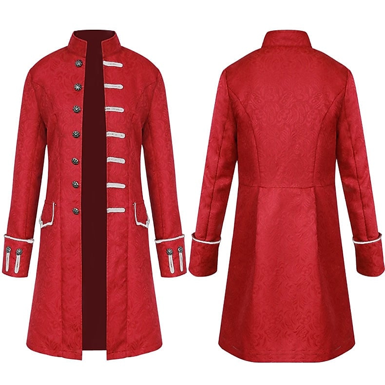 Homme Manteau d'Hiver Veste de transition Trench Trench-Coat Long Halloween Affaires Automne Polyester Imperméable Vêtements d'extérieur Vêtement Tenue Halloween Le style rétro Double Boutonnage de 2025 ? $49.99 –P4