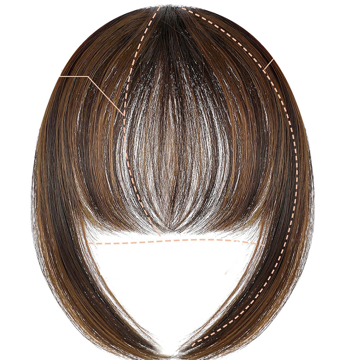 frange pince à cheveux dans les extensions frange naturelle frange clip-sur le devant soigné plat bang une pièce longue droite postiche pour les femmes de 2025 ? $9.49 –P4