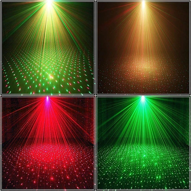 Star Galaxy projektorlys Projektorlys Scenelys Fjernstyrt Laserlysprojektor Fest utendørs Jul Rød 2025 - $33.99 –P6