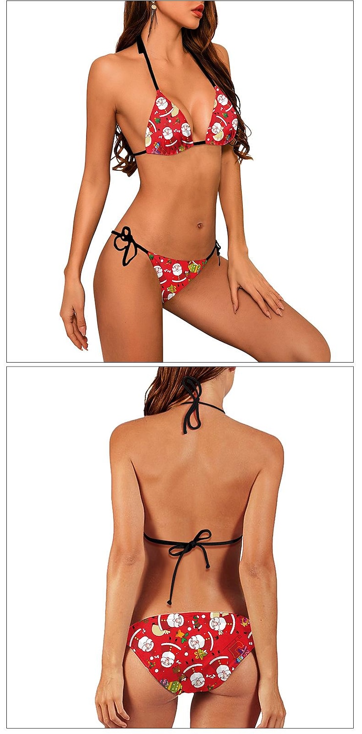 Mrs.Claus Undertøy Dame Jul julaften Jul Voksen Fest Jul Bikini 2025 - $17.49 –P3