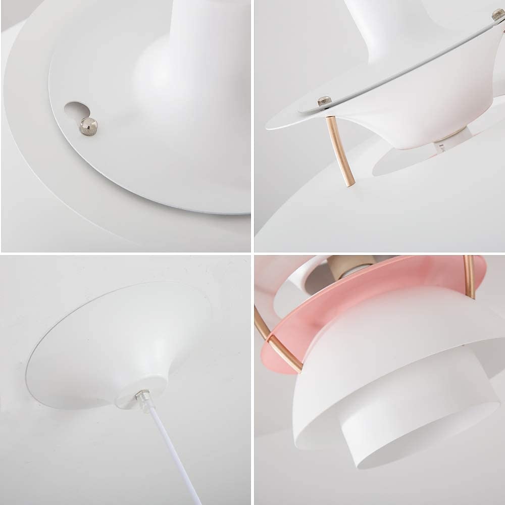 lampada a sospensione a led ufo, lampade a sospensione moderne per camera da letto di colore lampada a sospensione in alluminio e26 base lampada a sospensione a lunghezza regolabile per soggiorno del 2025 a $279.99 –P2