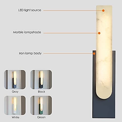 Marble Wall Lamp Bedroom Bedside Lamp Nordic Living Room Stair Aisle Lamp Minimalist Hotel Home Stay Lamp 2025 - $207.49 –P2