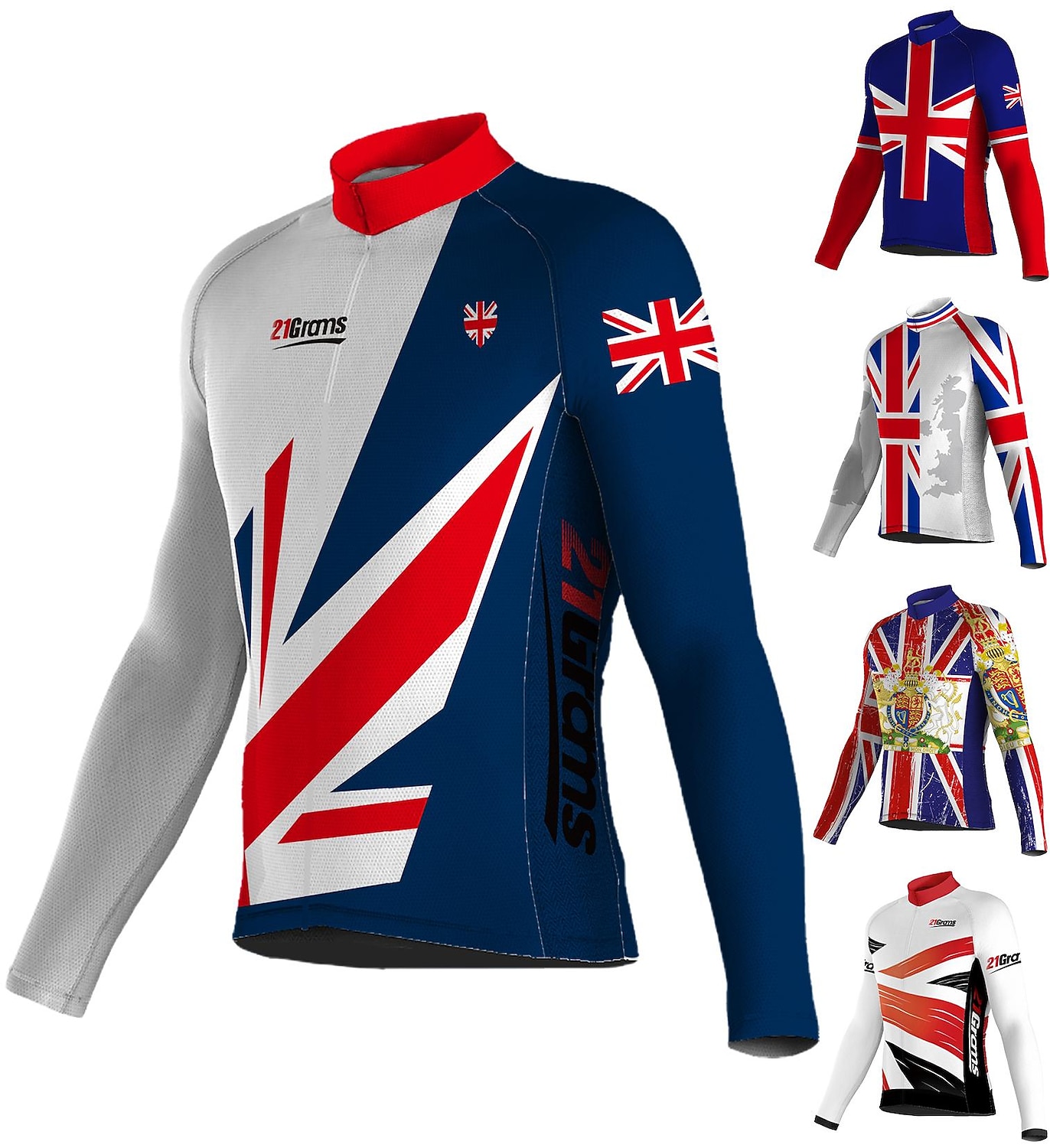 Men's Cycling Jersey UK Long Sleeve Bike Jersey Top with 3 Rear Pockets Mountain Bike MTB Road Bike Cycling Quick Dry Reflective Strips Lightweight Materials Back Pocket Sports Yellow Red Navy Blue 2026 - $34.99 –P17