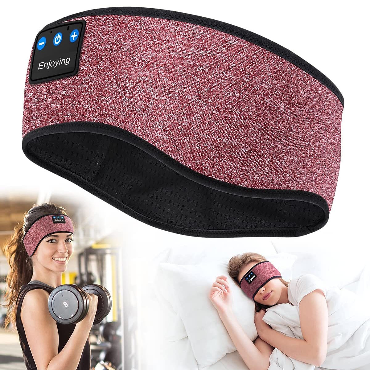 Sleep Headphones Bluetooth Headband Wireless Music Eye Mask Thin Stereo Speakers Mic Handsfree Music Earbuds for Side Sleepers Running Insomnia Travel Yoga Sleeping Band 2025 - $23.99 –P11