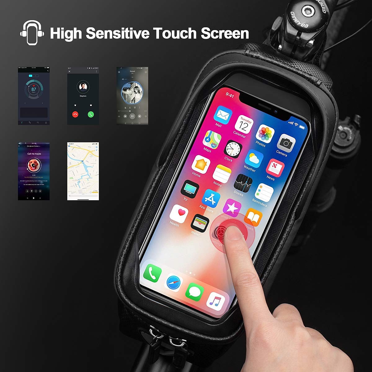 Bike Frame Bag Top Tube Touchscreen Portable Rain Waterproof Bike Bag Waterproof Material Bicycle Bag Cycle Bag Bike / Bicycle Cycling 2025 - $32.99 –P4