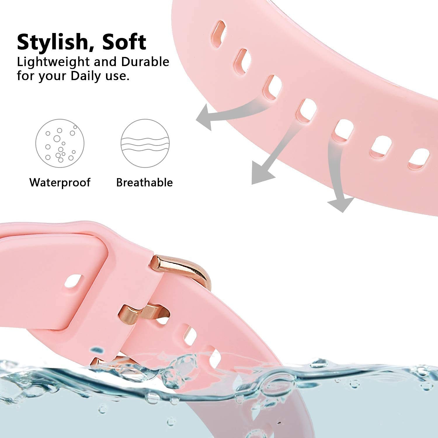 3 pacotes Pulseiras de Relógio para Garmin Forerunner 255S Music Local 2S Vivoactive 4S Vivomove 3S Silicone macio Substituição Alça Liberação rápida 18mm Pulseira Esportiva Pulseira de 2025 por $15.99 –P4