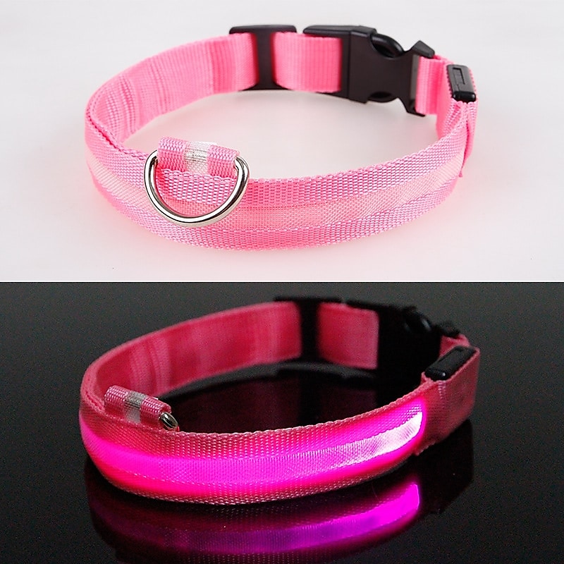 طوق كلب led - طوق كلب يضيء طوق USB محمول قابل لإعادة الشحن أطواق إضاءة عاكسة للكلاب الصغيرة والمتوسطة والكبيرة 2025 - $19.49 –P3