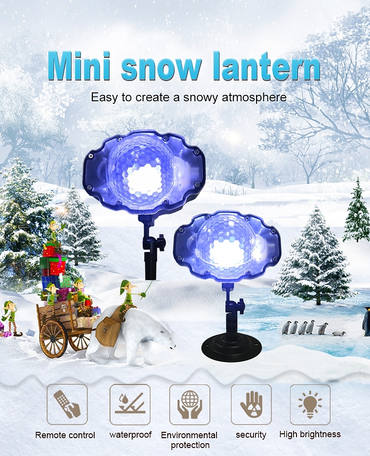 2025年 クリスマススノープロジェクションライトリモートコントロール低電圧プラグクリスマス雰囲気装飾ランプEU UK US AUプラグ  コレクション – $35.99 –P1