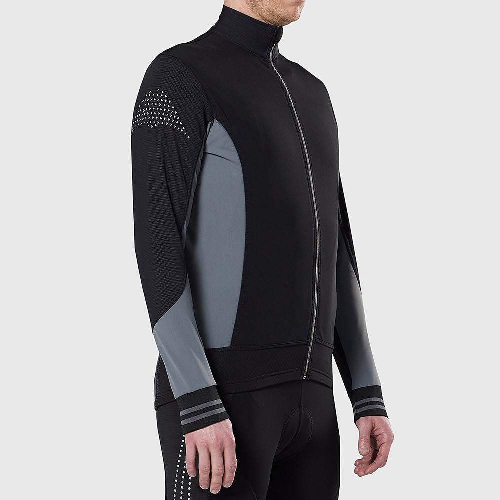 Per uomo Maglia da Ciclismo Blocco di colori Manica Lunga Bicicletta Maglia Top con 3 tasche posteriori Mountain Bike MTB Ciclismo su strada Asciugatura Rapida Strisce Riflettenti Tasca Posteriore del 2025 a $34.99 –P16