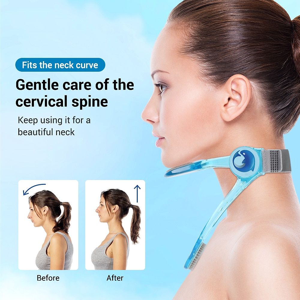 Adjustable Neck Support Braces Decompressed Shaping Cervical Traction Collar Forward Posture Corrector Health Care Stretcher for Teenager 2025 - $26.99 –P1