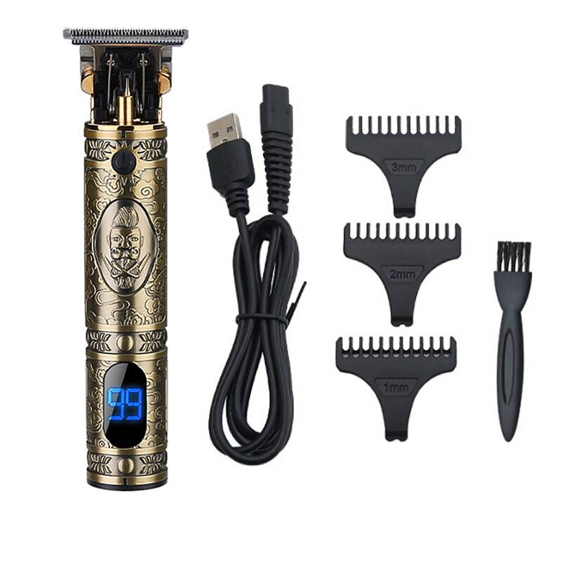 tagliacapelli per uomo tagliacapelli taglio di capelli professionale cordless zero gap&amp; kit toelettatura per uomo display led ricaricabile del 2025 a $31.99 –P7