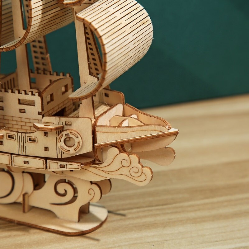 3D Wooden Puzzles DIY Model Ocean - Sailboat Puzzle Toy Gift for Adults and Teens Festival/Birthday Gift 2025 - $31.99 –P10