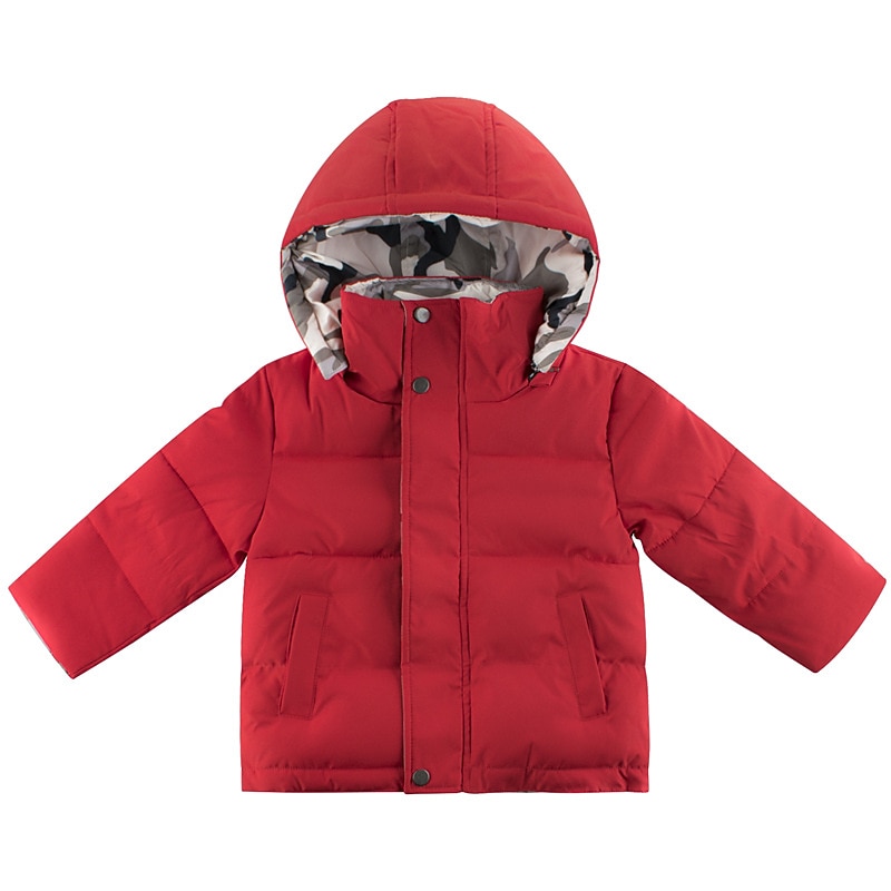 Barn Pojkar Hoodiejacka Ytterkläder Ensfärgat Långärmad Dragkedja Täcka Utomhus Förtjusande Dagligen Svart Rubinrött Vinter 3-7 år 2025 - $39.99 –P1