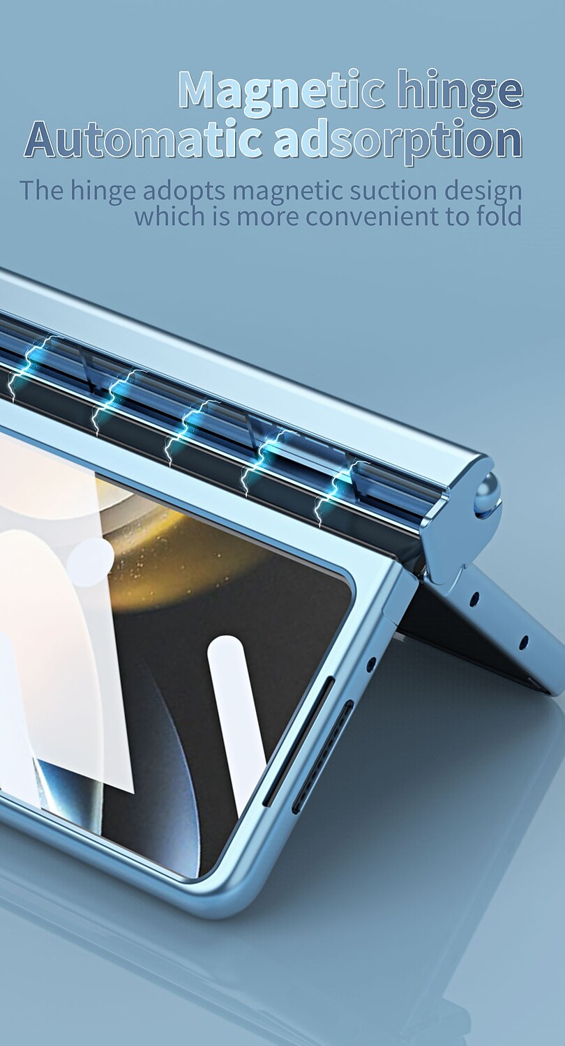 τηλέφωνο tok Για Samsung Galaxy Z Fold 5 Z Fold 4 Z Fold 3 Πίσω Κάλυμμα Προστατευτικό φακού κάμερας Σταντ ποδηλάτου με στυλό S Μονόχρωμο Ψημένο γυαλί PC Μεταλλικό 2025 - $34.99 –P11