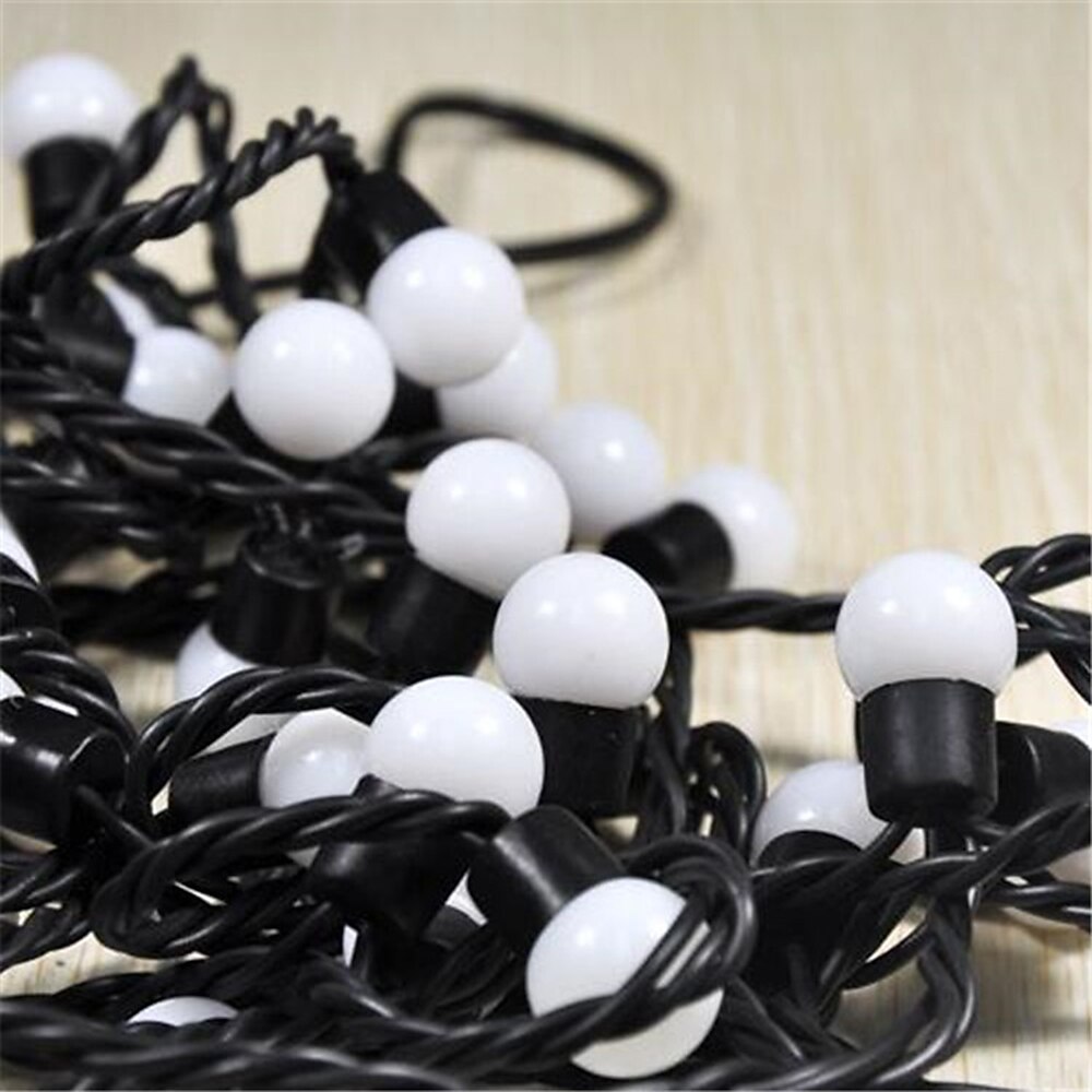 5m 50led linie neagră minge șir lumini de sărbători petrecere creativă vacanță lumini decorative de Crăciun 1 set 2025 - $31.99 –P8