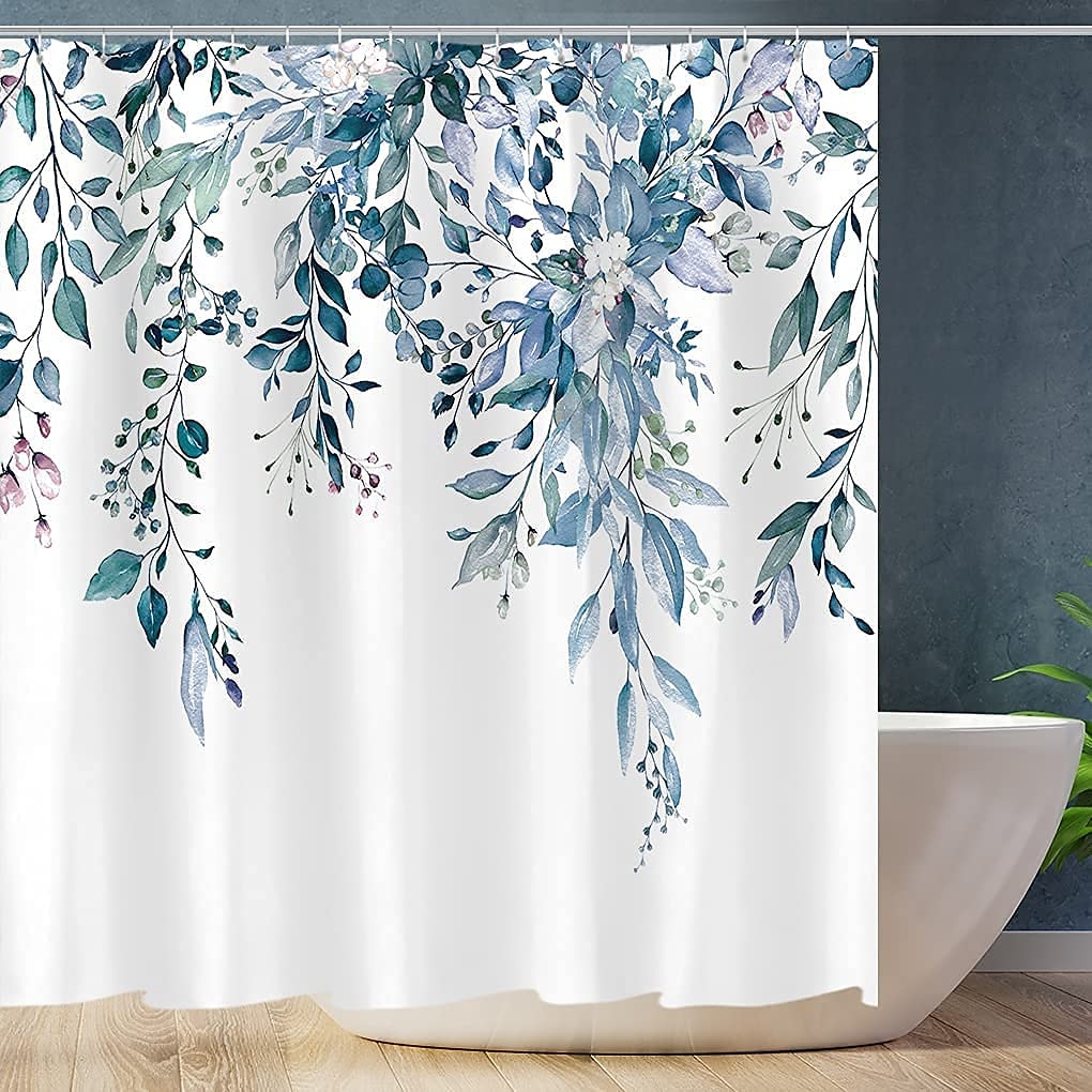 Badkarshängande med krokar 180cm*180cm(70"*70") Polyester tvättbar vattentät landskapsblommig växtmönster 2025 - $22.99 –P11