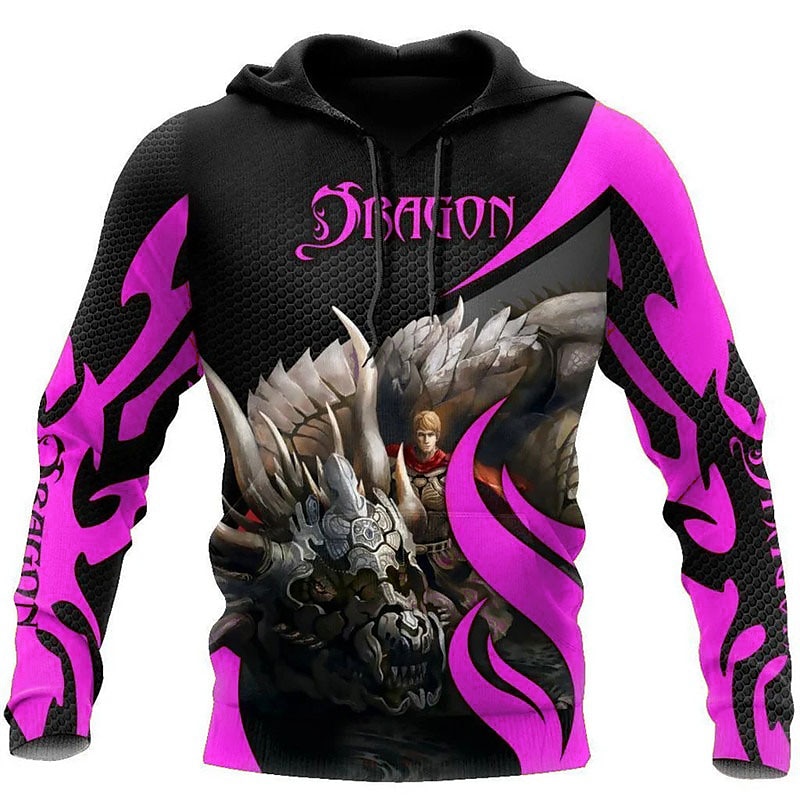 Homens Dragão Estampas Abstratas Moletom Moletons Moletom com capuz Manga Longa Moletom com capuz Com Capuz Roupa de rua Impressão 3D Diário Esportes Amarelo Vermelho Imprimir Primavera & Outono de 2025 por $31.99 –P7