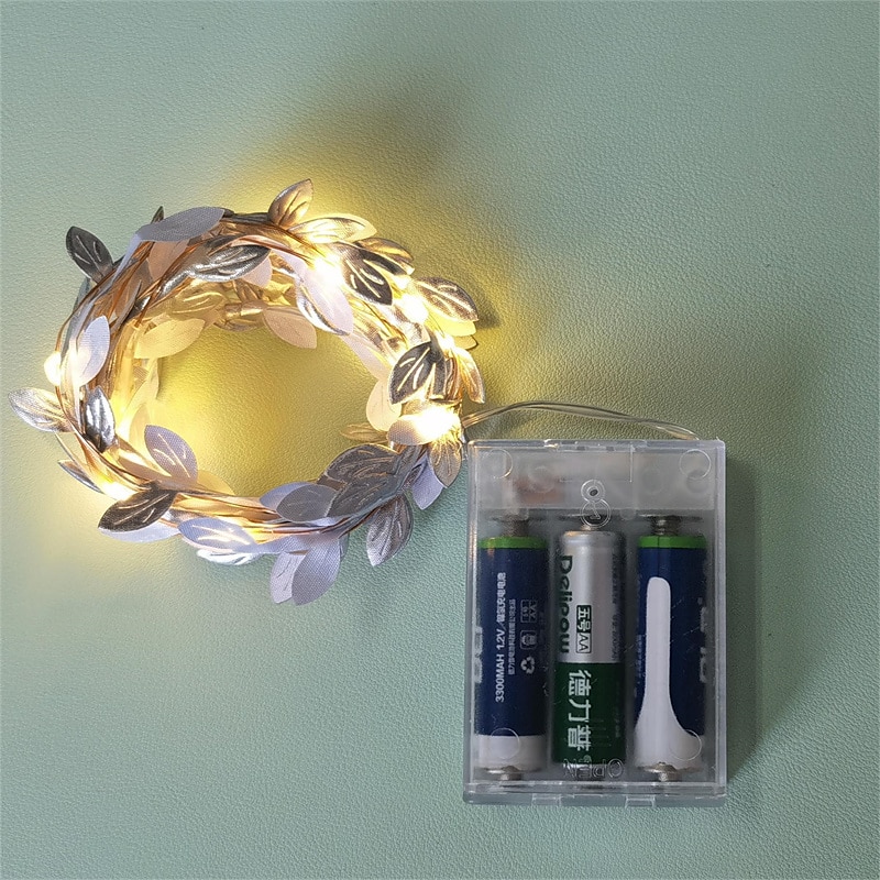 Artificial Plants LED String Light 2M 20LEDS Fairy Lights Creeper Green Leaf Christmas Home Wedding Outdoor Ivy Vine Decoration Lamp DIY Hanging Garden Patio Yard (without Battery) 2025 - $9.49 –P18
