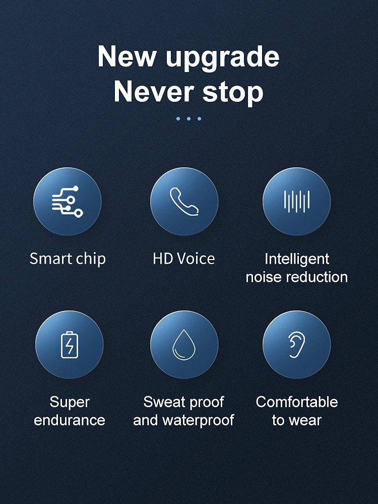 Fone de Ouvido YYK525 Bluetooth Sem Fio Compatível Fone de Ouvido de Negócios Handsfree Mini Embutido com Microfone para Condução de Carro de 2025 por $21.99 –P9