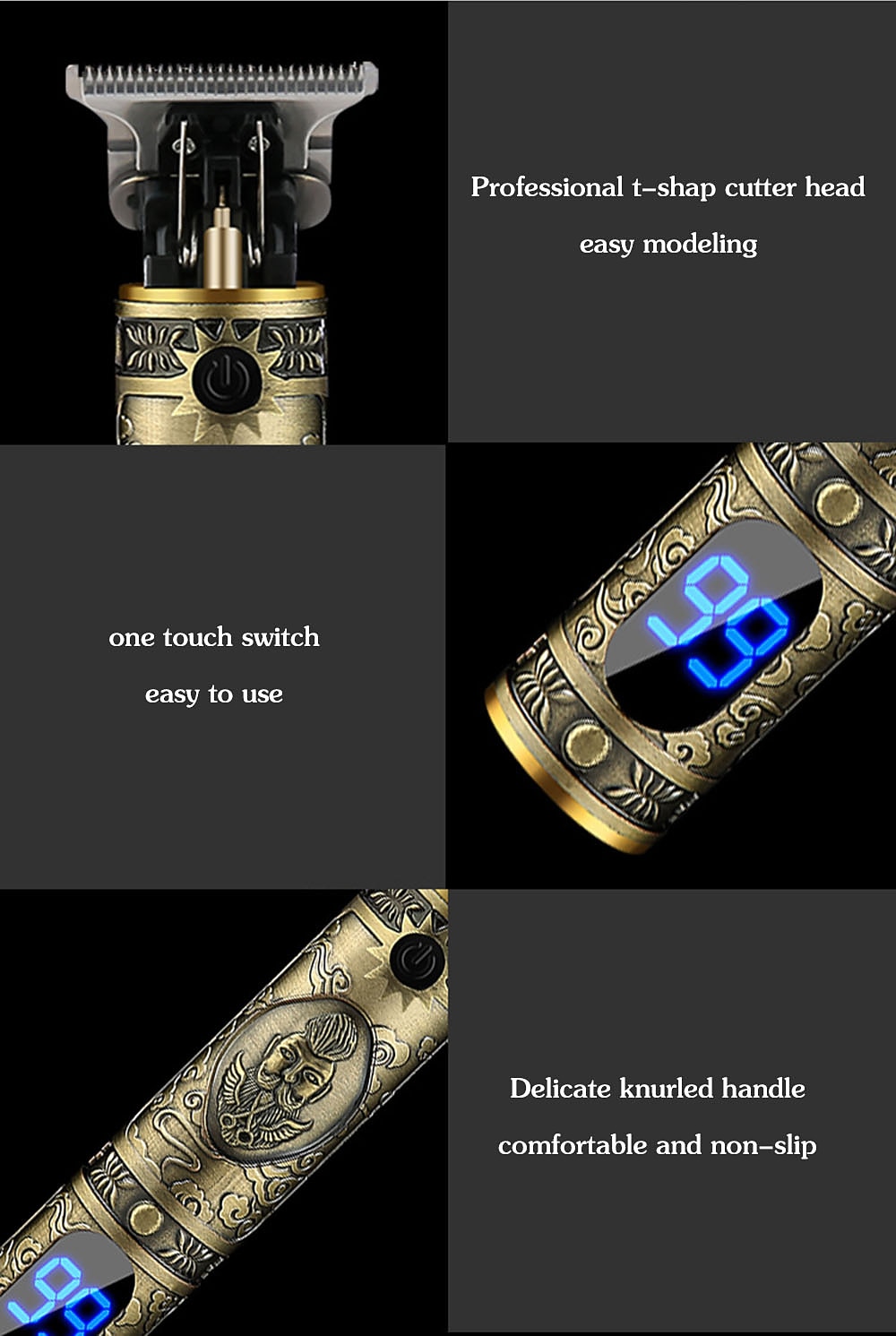 USB Oplaadbare Kaalhaar Scheerapparaat Elektrisch Haar Trimmer Draadloze Scheerapparaat Trimmer Mannen Kapsalon Haar Knipmachine Valentijnsdag Cadeau 2026 - $47.99 –P9