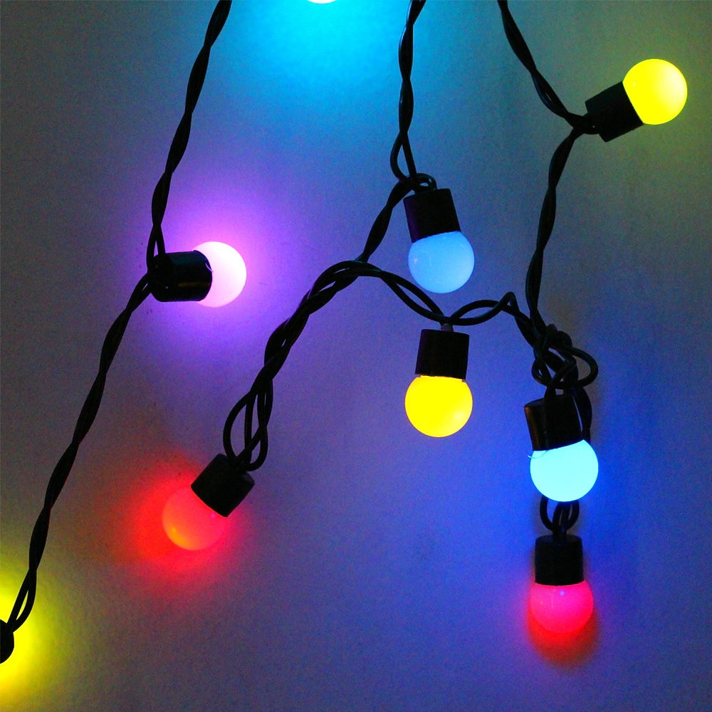 5m 50led linie neagră minge șir lumini de sărbători petrecere creativă vacanță lumini decorative de Crăciun 1 set 2025 - $31.99 –P5