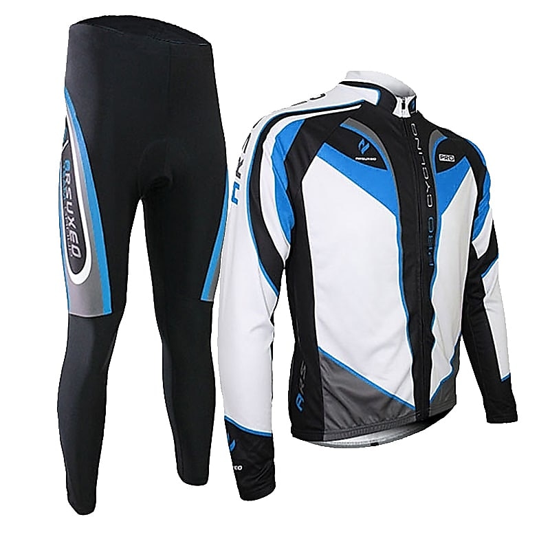 Arsuxeo Pánské Dlouhý rukáv Cyklodres a čapáky Cyklo bunda Léto Spandex Silikon Polyester Černá / červená Zelená Fialová Slátanina Legrační Jezdit na kole Celotělové oblečení Zahřívací 3D podložka 2025 - $69.99 –P4