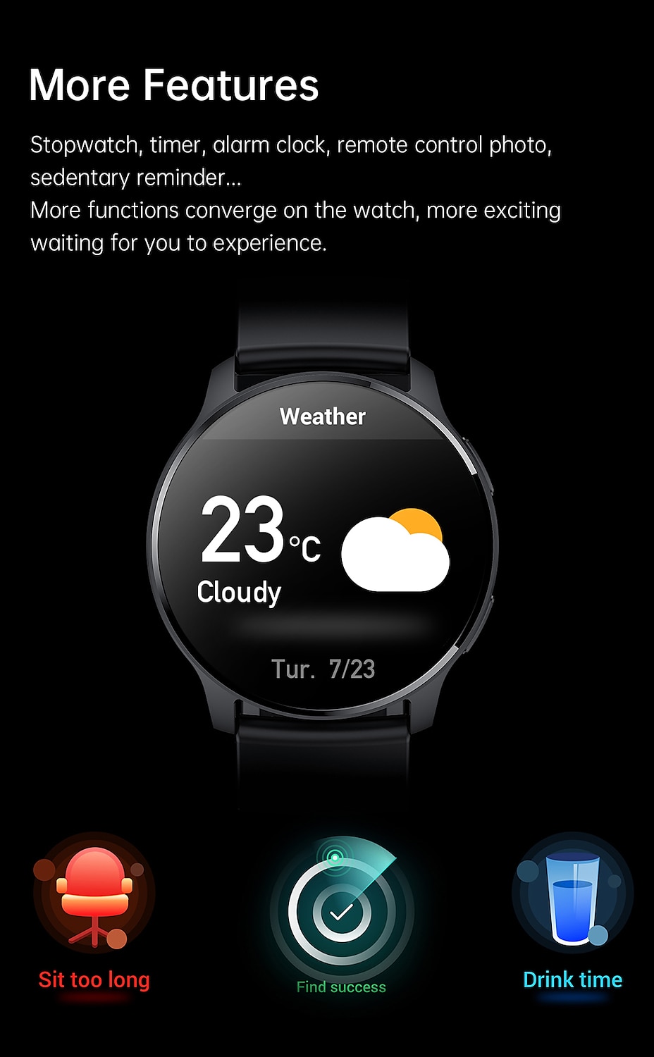 696 i50 Smart Watch 1.32 inch Smartwatch Fitness Running Watch Bluetooth Pedometer Call Reminder Sleep Tracker Compatible with Android iOS Women Hands-Free Calls Message Reminder Custom Watch Face IP 2025 - $56.99 –P3