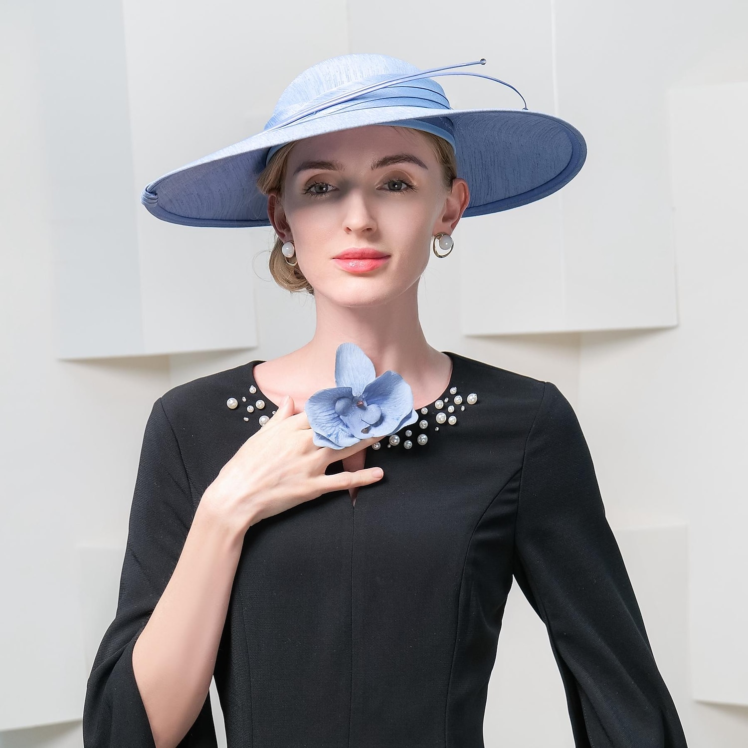 Modedesign Elegant Hatter med Fjær 1PC Bryllup  Fest  Kveld Hodepryd å imponere Hatter Race Day Kjole 2025 - $90.99 –P7