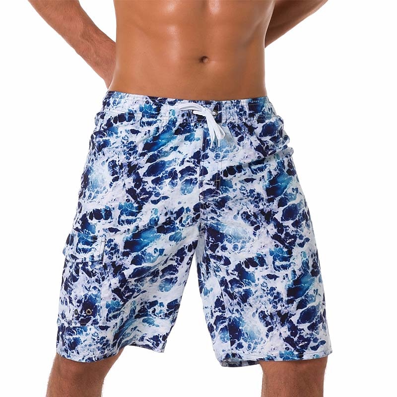 Homens Bermuda de Surf Shorts de Natação Calção Justo de Natação Shorts de verão Bermudas Com Cordão com forro de malha Cintura elástica Impressão 3D oceano Respirável Secagem Rápida Comprimento do de 2025 por $23.99 –P5