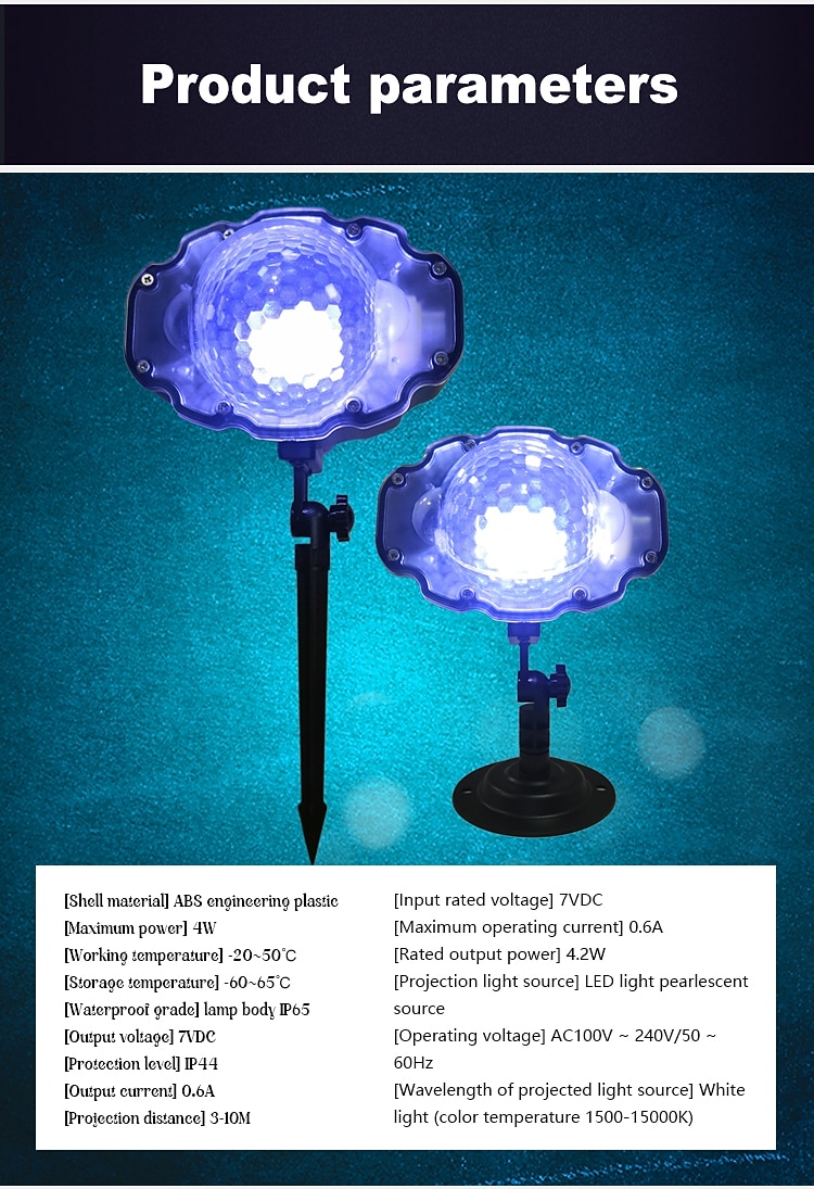 2025年 クリスマススノープロジェクションライトリモートコントロール低電圧プラグクリスマス雰囲気装飾ランプEU UK US AUプラグ  コレクション – $35.99 –P7